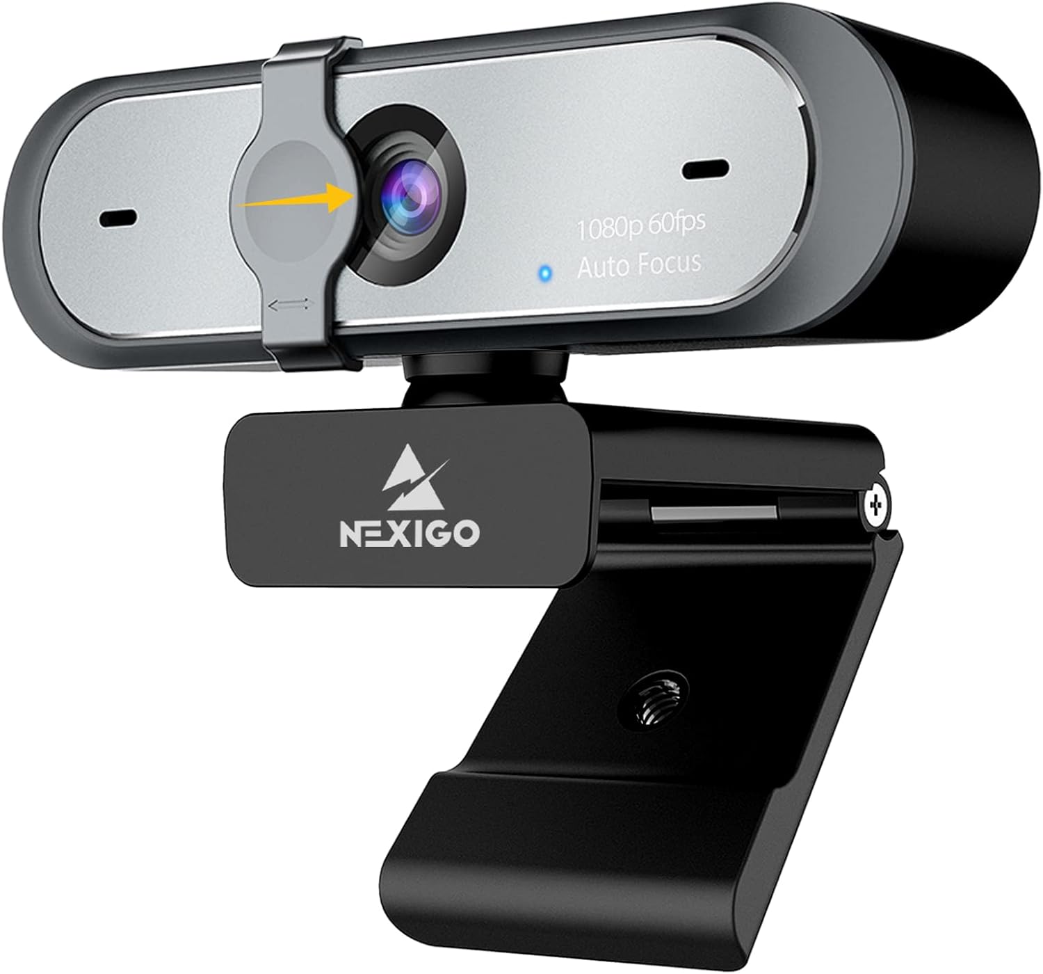 1080P 60FPS Webcam with Dual Microphone & Cover, Autofocus C598189