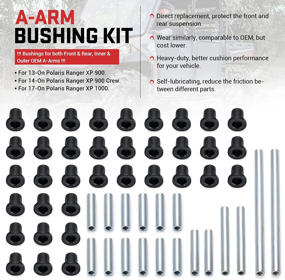 A-Arm Bushing Kit Complete Set of Front and Rear Bushings Pack of 2 X774