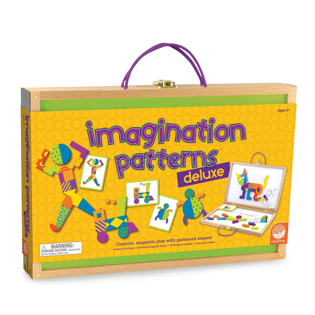 60 Wooden Magnetic Blocks with Wood Carrying Case U792936