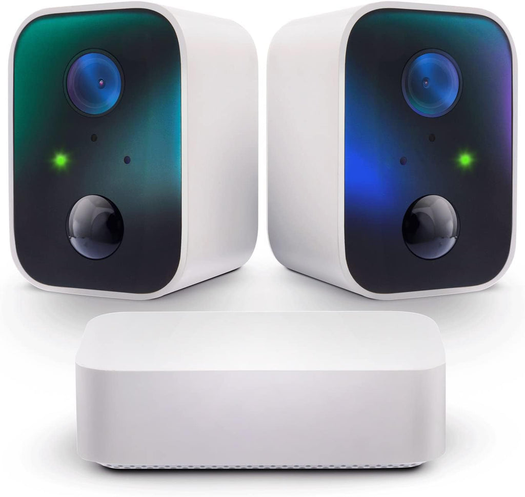 Wireless Battery Camera 2-Pack with Hub 1080P 64GB Local Storage O95213