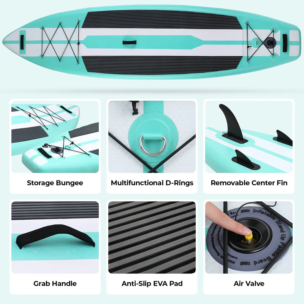 11FT Inflatable Stand Up Paddle Board with Backpack A894114