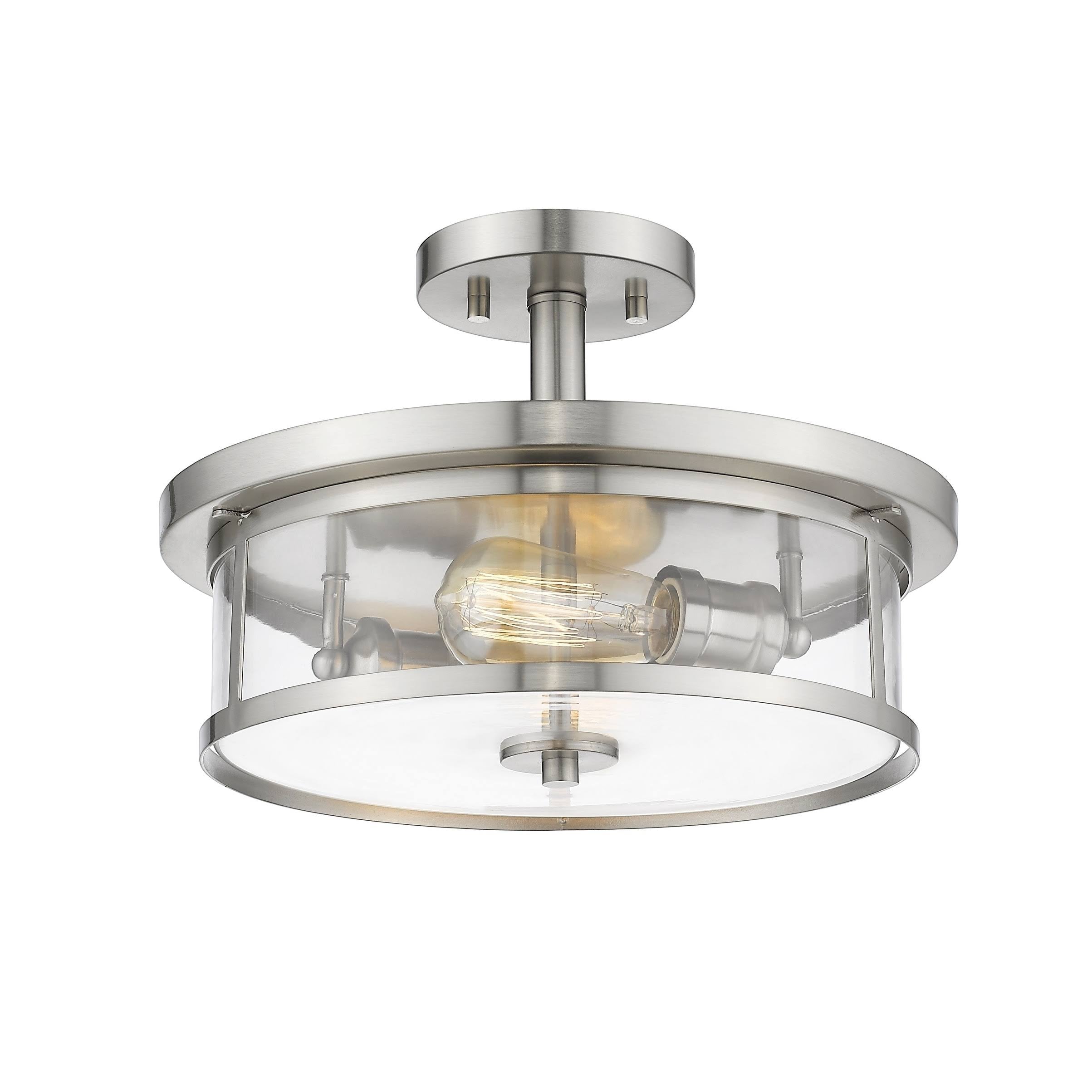 Grey 2 Light Semi Flush Mount M27426