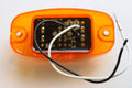 6 Amber LED Mid-Turn Side Marker Clearance Lights with Chrome Bezel T876508