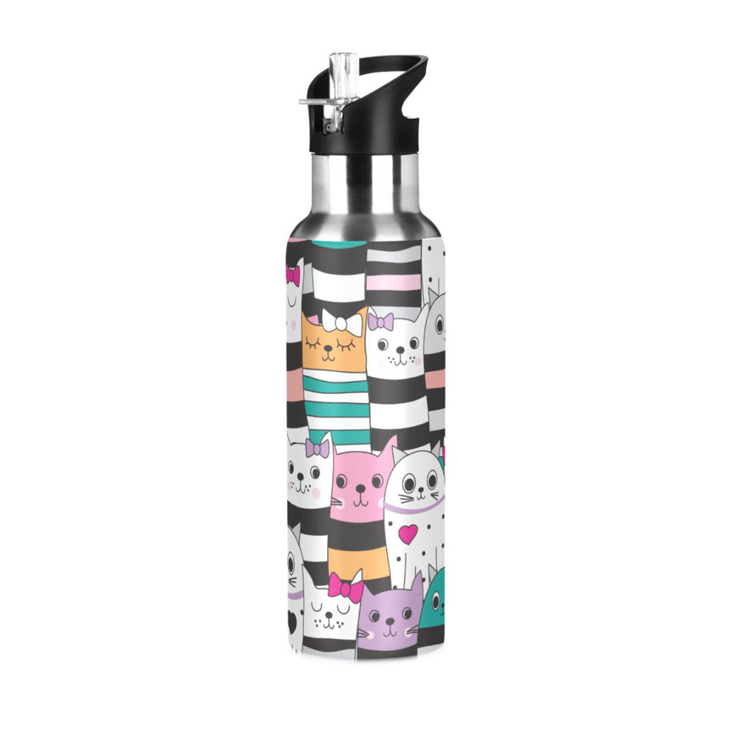 Stainless Steel Insulated Water Bottle with Straw Lid V8082