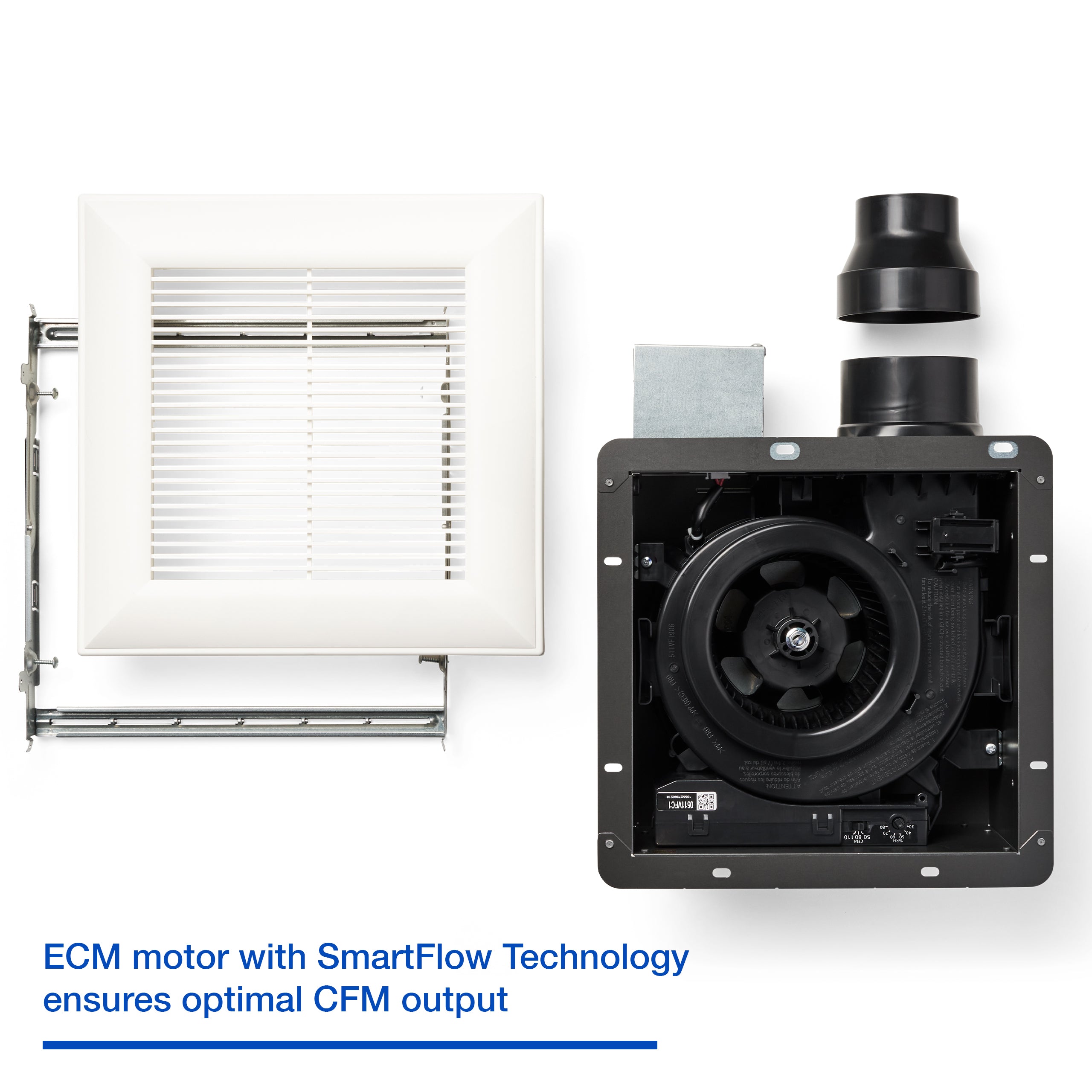 Quiet Ceiling Mount Ventilation Fan with Condensation Sensor V424325