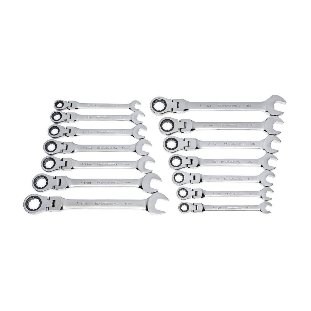 14 pc. Flex Head Ratcheting Combination Wrench Set M8646