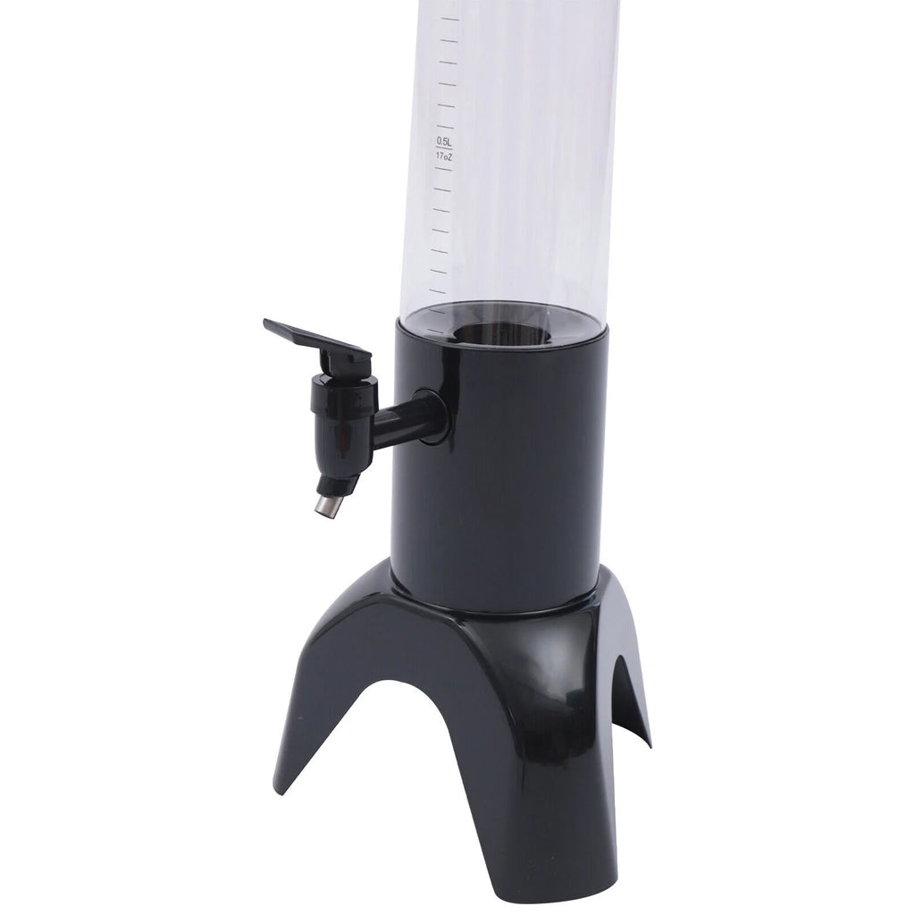Clear 3L Beer Tower Beverage Dispenser with Ice Tube H37759