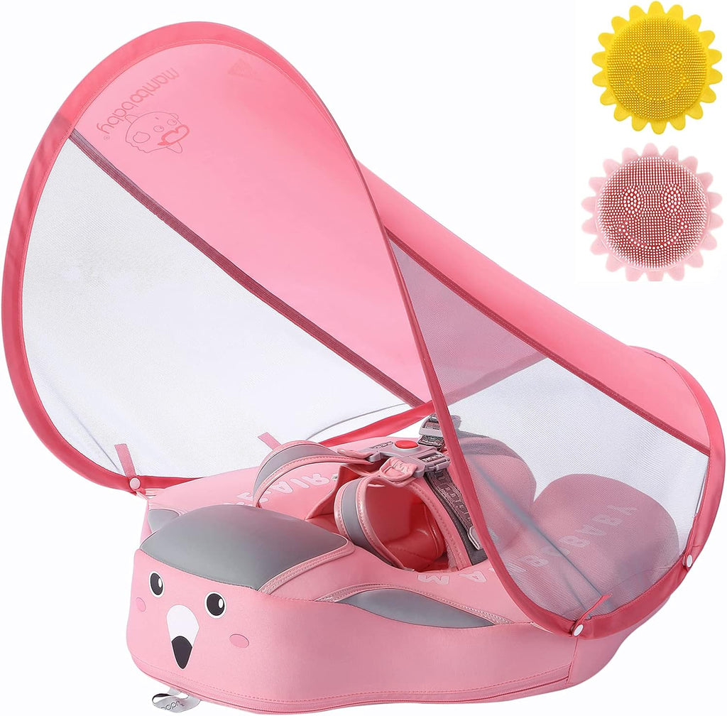 Baby Pool Float with Canopy UPF 50+, Non Inflatable L295