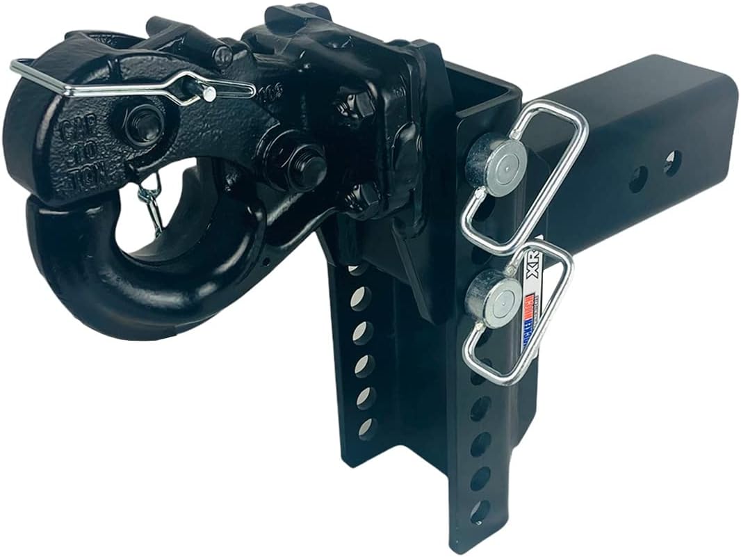 Pintle Hook Drop Ball Mount, Fits 3" Hitch R941
