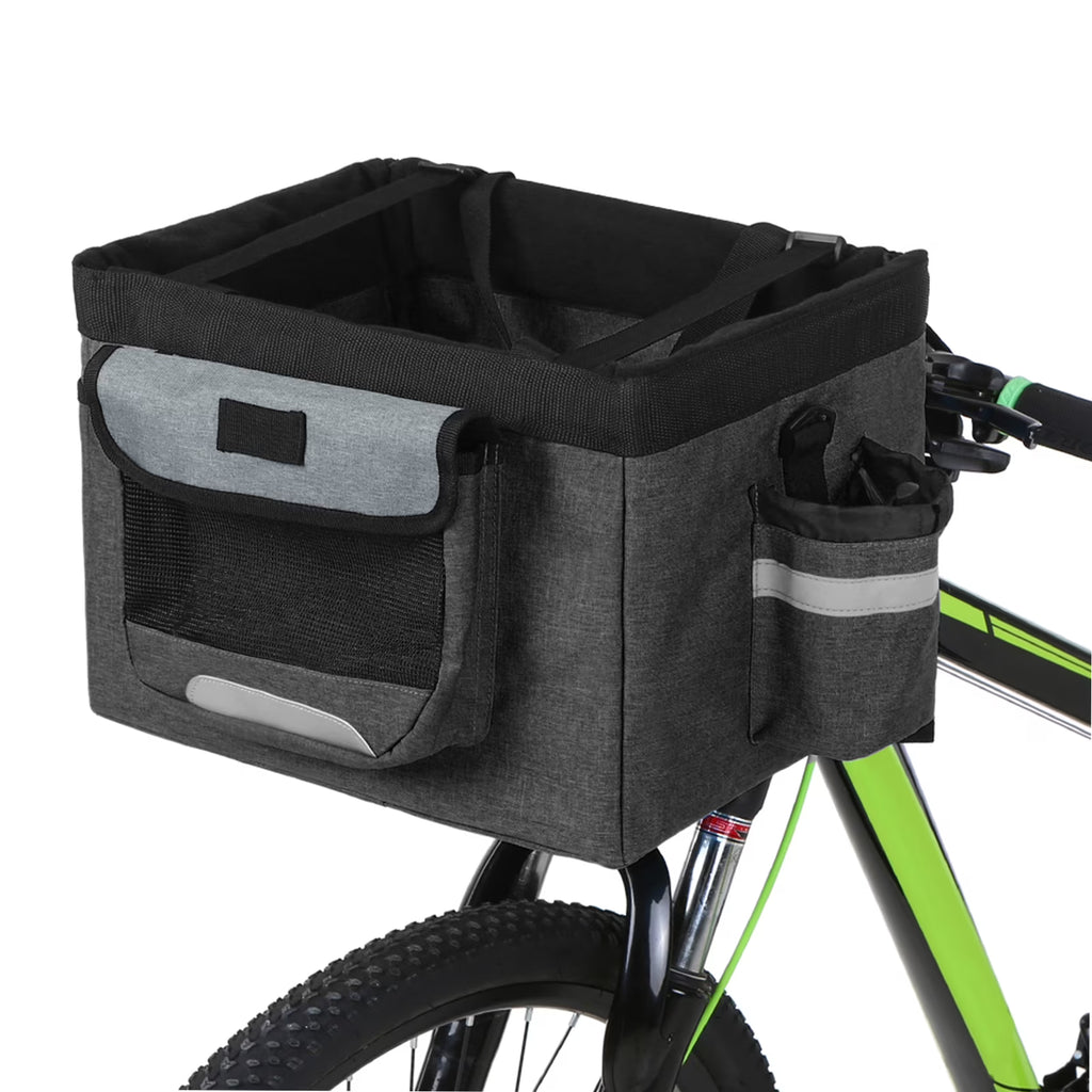 Foldable Front Basket Removable Bike Basket Carrier Tote Bag E715