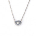 White Gold Diamond Necklace Pendant J7681