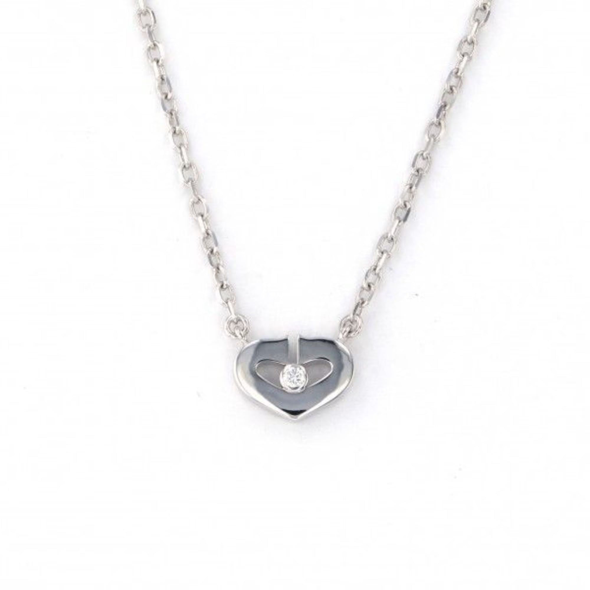 White Gold Diamond Necklace Pendant J7681