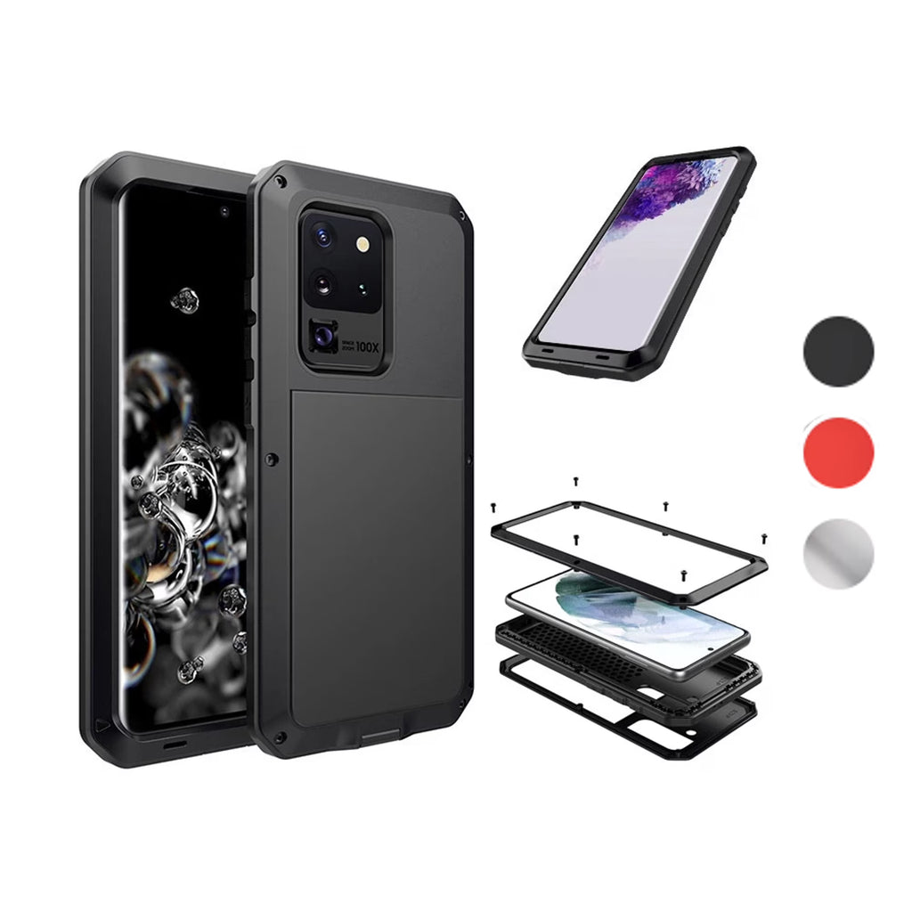 Heavy Duty Shockproof Aluminum Metal Case for Samsung Galaxy S20 G7496
