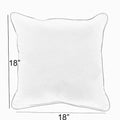 Hot Pink Corded Square Pillows Set of 2 T527