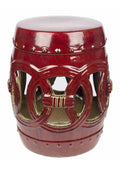 Red Garden Stool D502