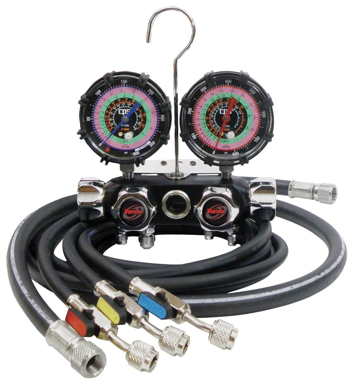 Mechanical Manifold Gauge Set, 4 Valves O76916