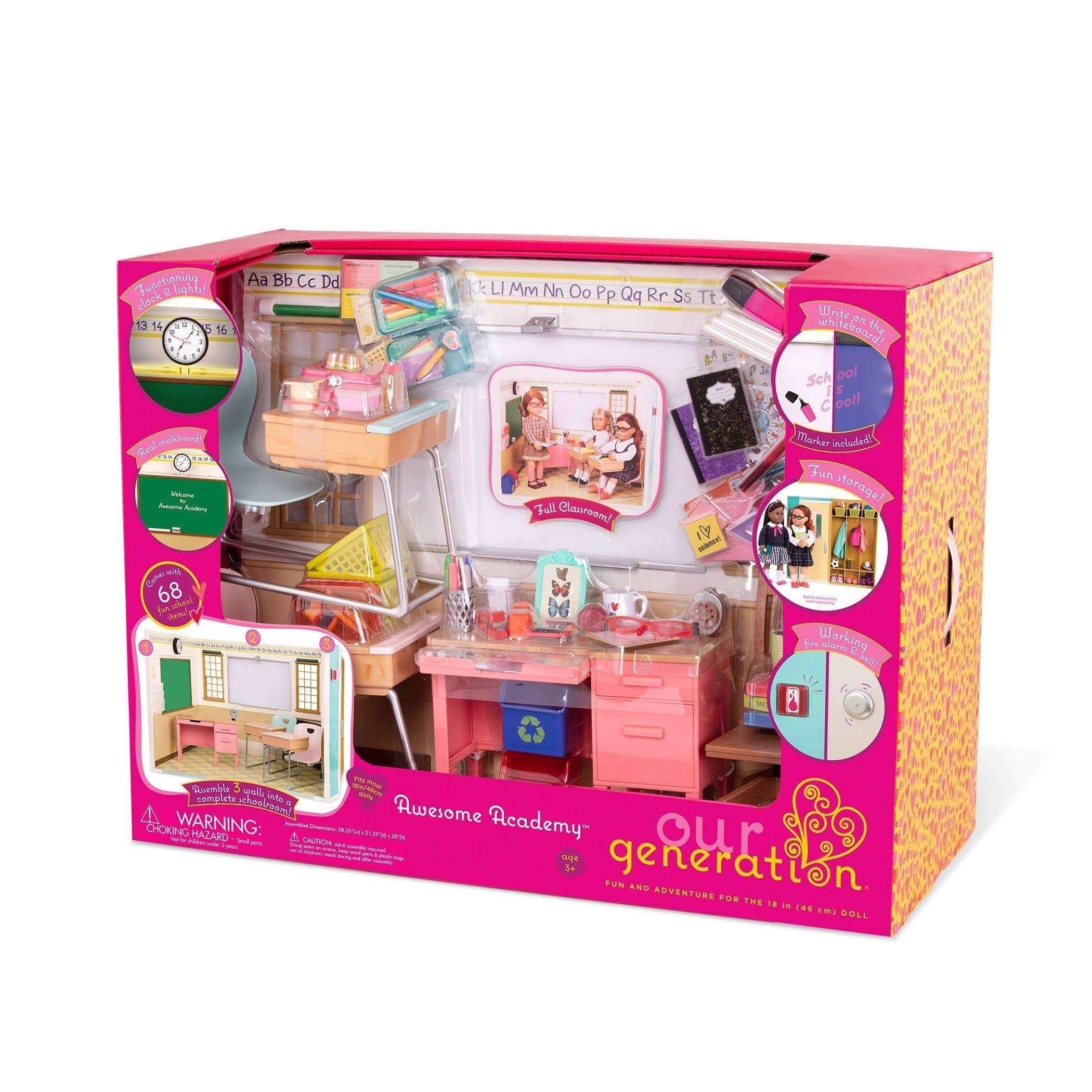 School Room for 18 in Dolls P630