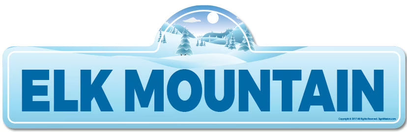 Street Sign for Ski Lodge Cabin J6716