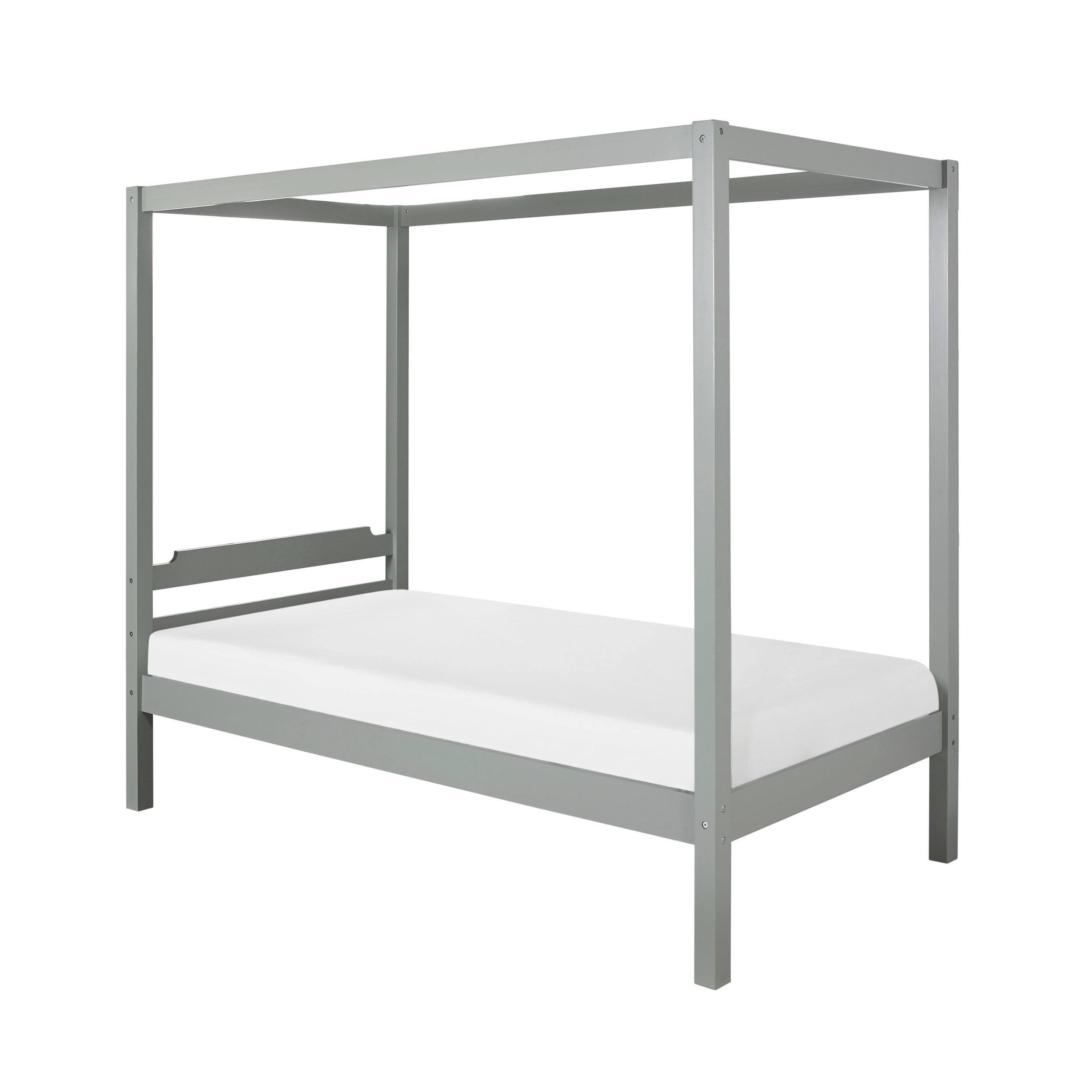 Twin Canopy Bed - White Z611