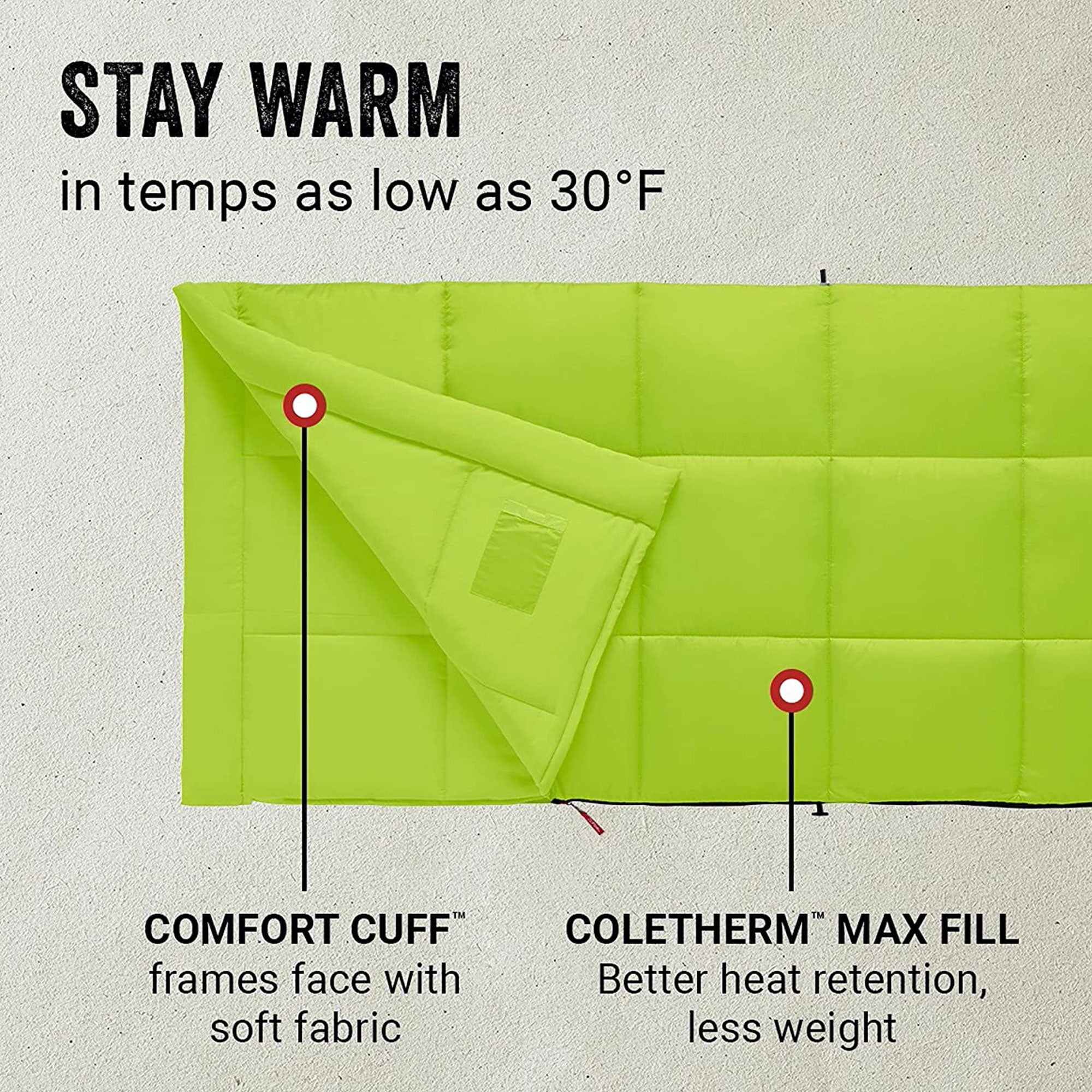 2 Pack 30 Degree Lightweight Sleeping Bag U8813