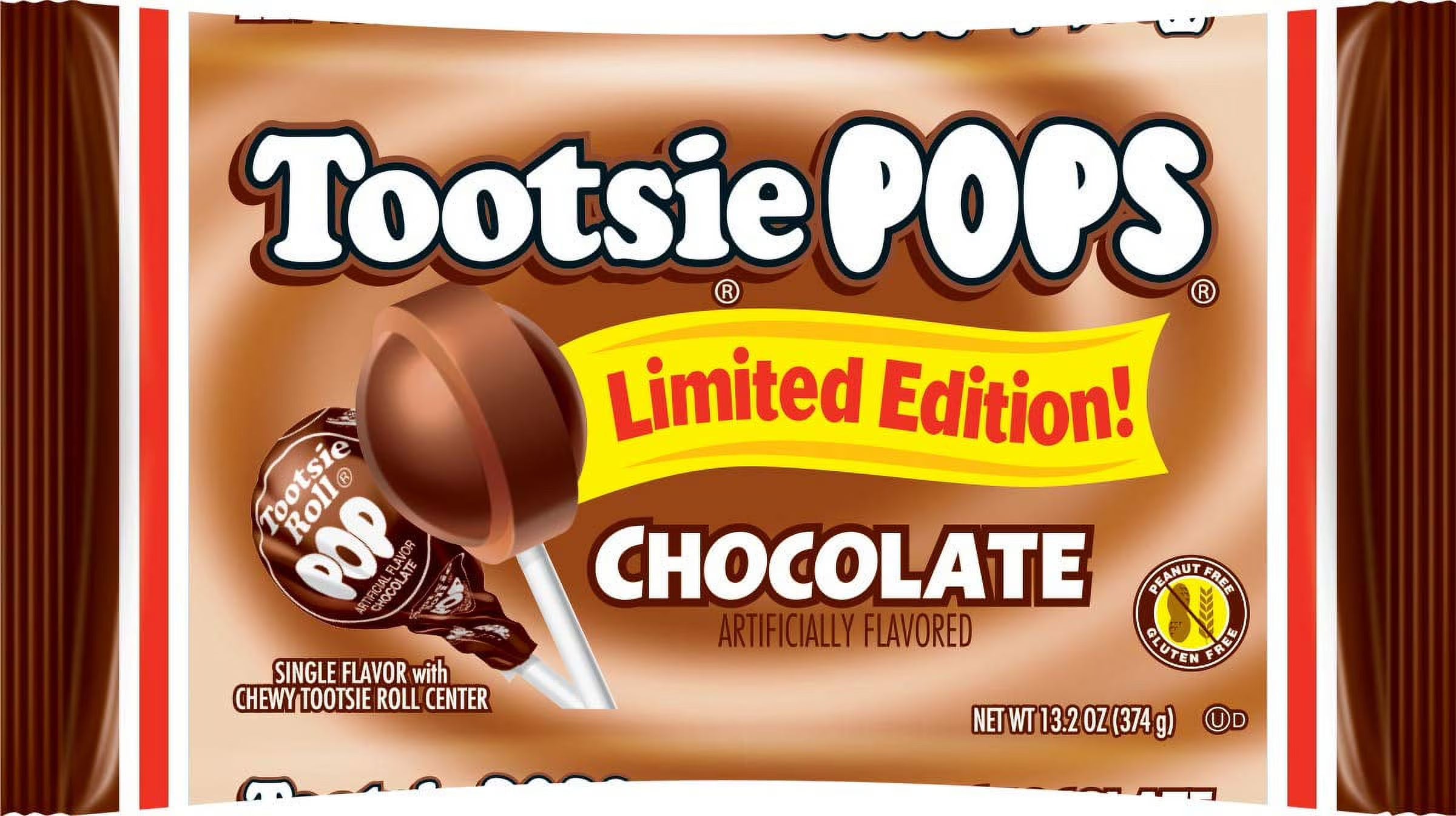 Chocolate Flavor Lollipop, 13.2 Ounce Bag X982017
