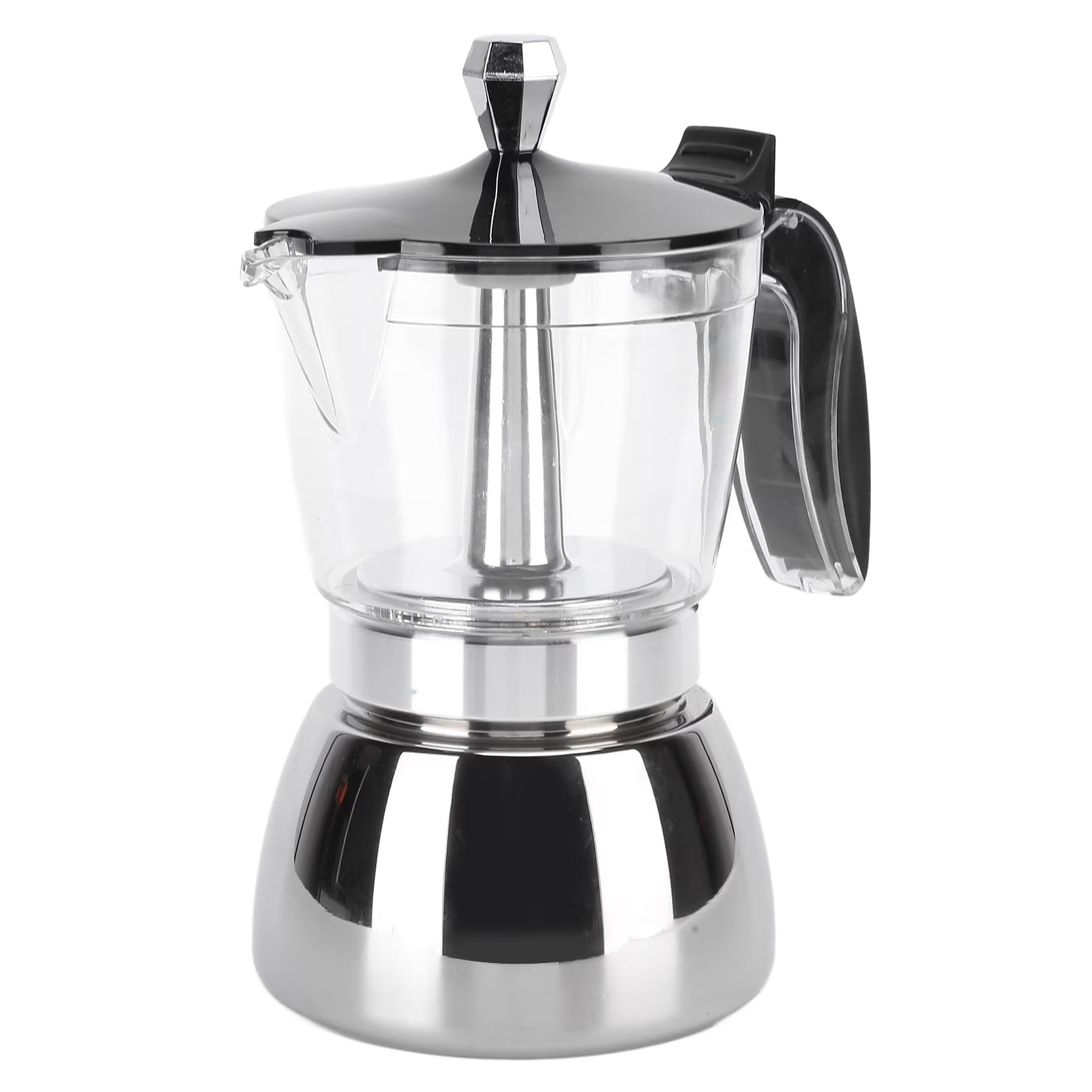 Cafetera Espresso Moka de Acero Inoxidable, 6 Tazas Z2729