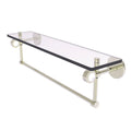 22 in. Glass Shelf with Towel Bar Polished Nickel F878