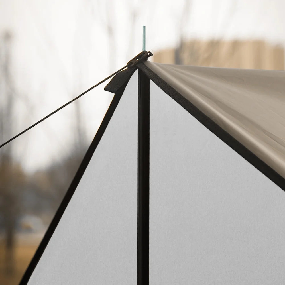 Waterproof Camping Tarp with Poles N7649