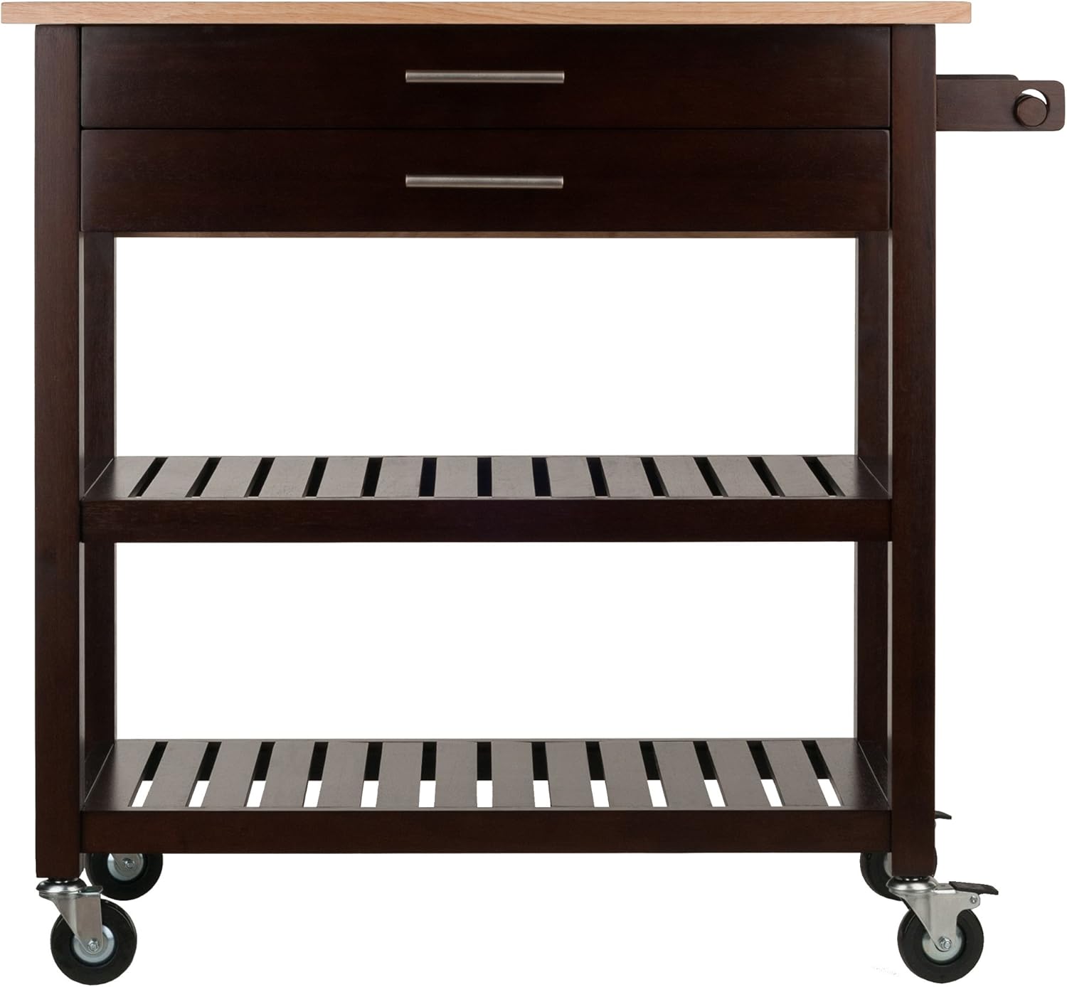 Cappuccino Natural Kitchen Cart K554532