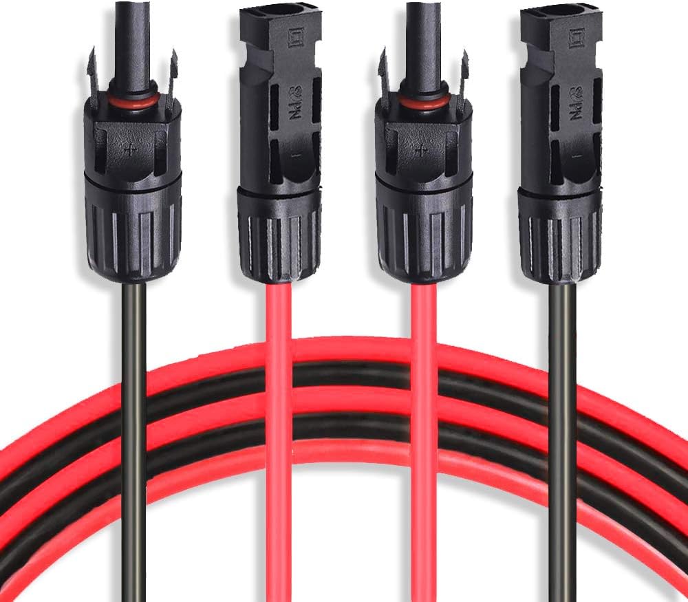 10 AWG 40 Feet Solar Extension Cable with Female and Male Connector B6829