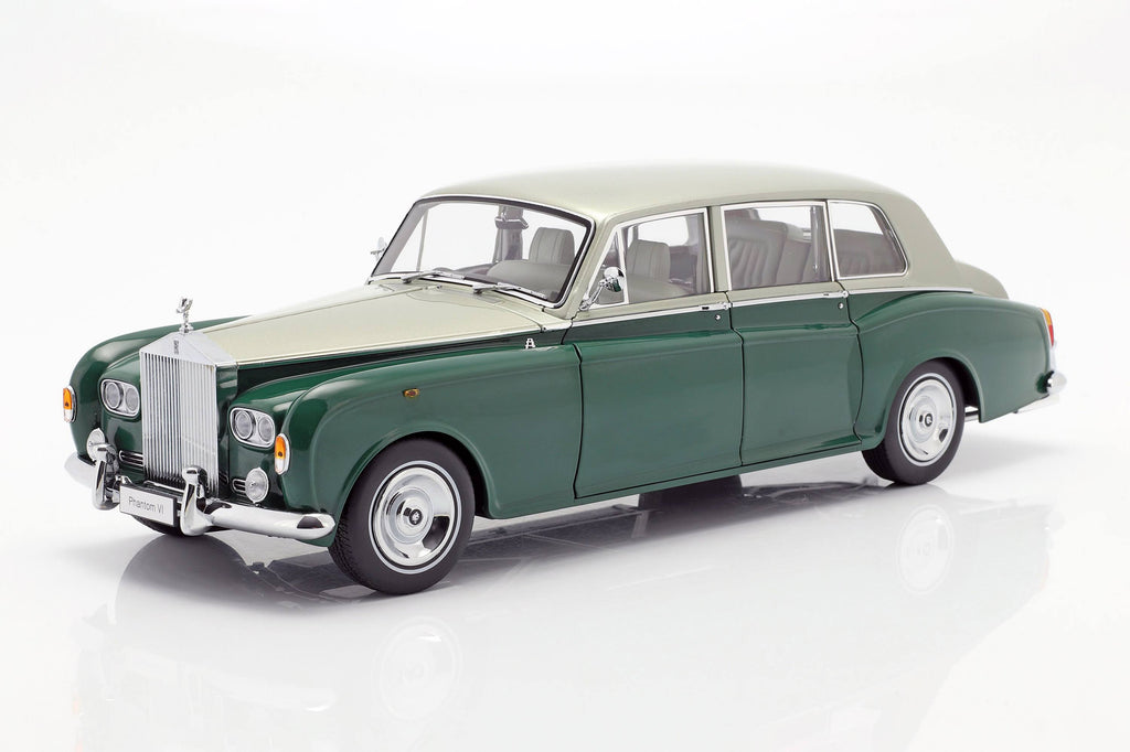 1/18 Scale Rolls Royce Phantom VI Green Silver W7769