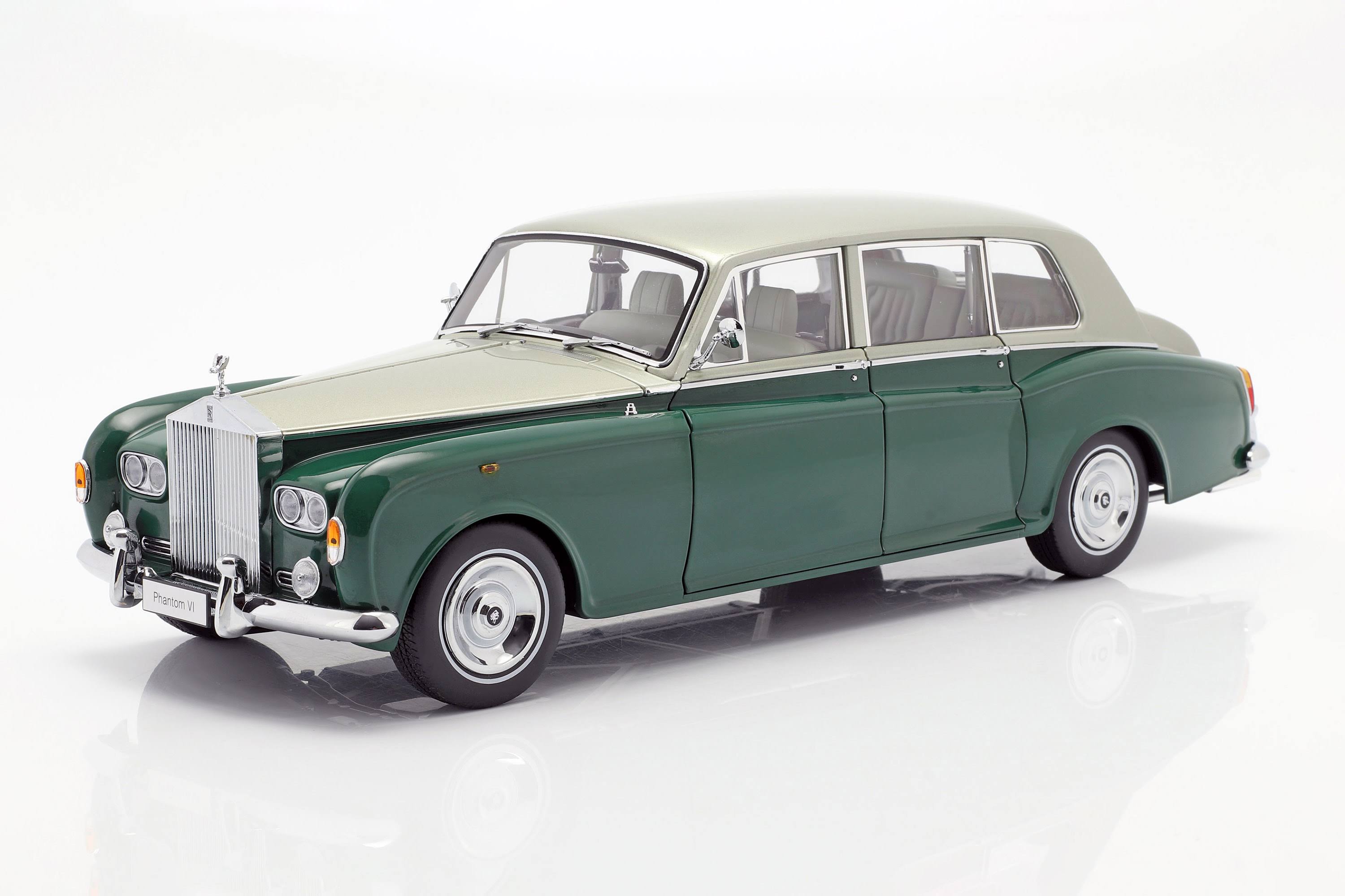 1/18 Scale Rolls Royce Phantom VI Green Silver W7769
