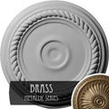 Small Alexandria Ceiling Medallion, Hand-Painted Brass K533