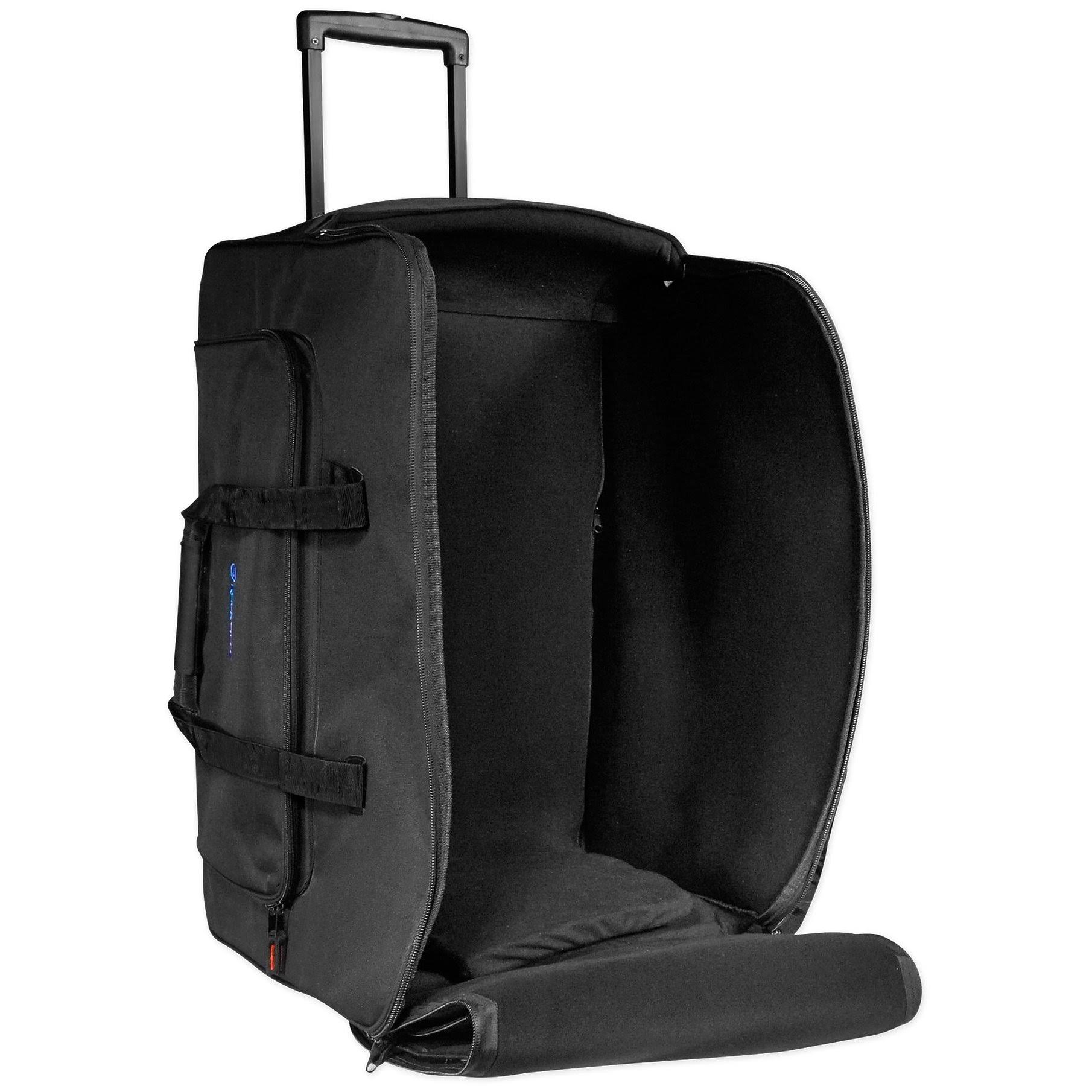 Rockville Rolling Travel Case Speaker Bag with Handle and Wheels E449029