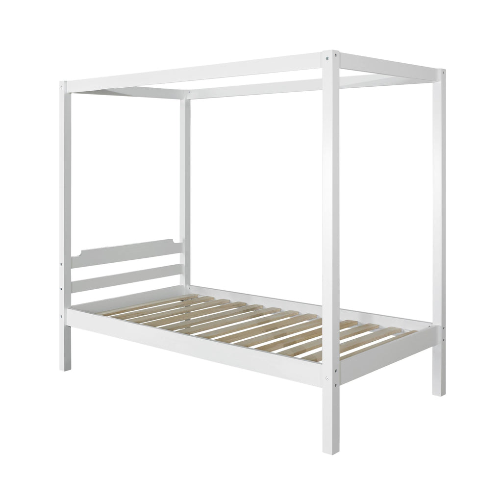 Twin Canopy Bed - White Z611