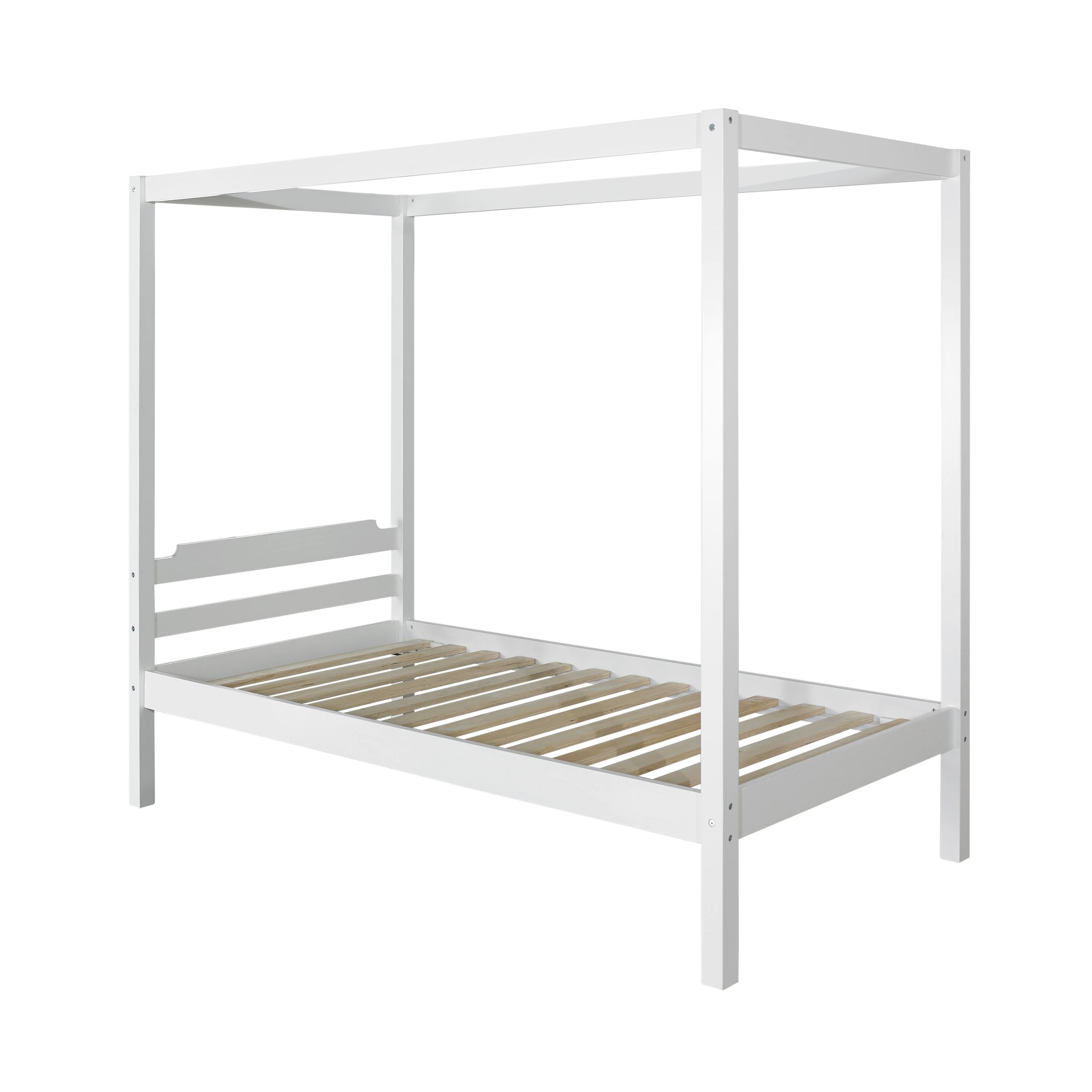 Twin Canopy Bed - White Z611