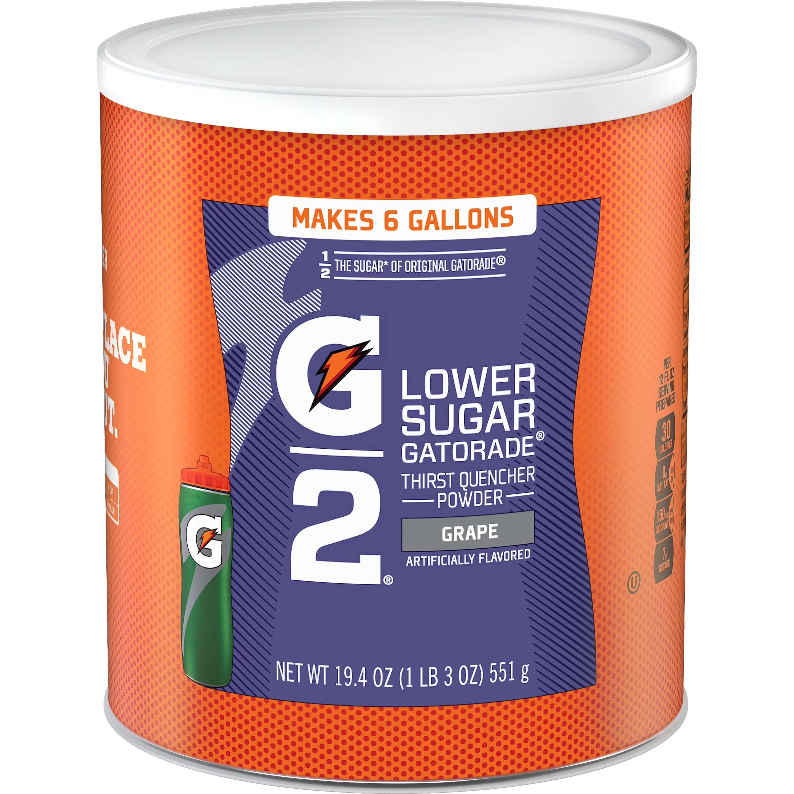Grape Low Calorie Sports Drink Powder Mix 19.4 oz. Canister S161332