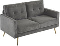 White Faux Sherpa 2-Seater Loveseat Sofa X410375