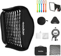 24x24inch Foldable Flash Softbox with Bowens Mount and Carrying Case, Pack of 2 E7021