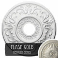 18 inchod x 3 1/2 inchid x 1 inchp Hand-Painted Flash Gold Ceiling Medallion T840033