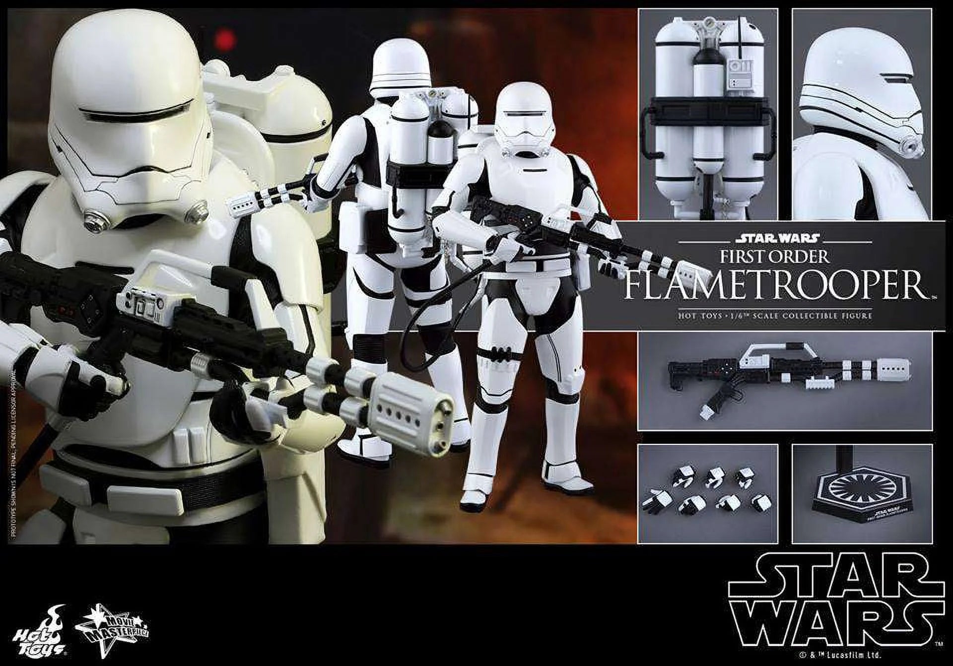 1:6 Scale First Order Flame Trooper Figure G60240