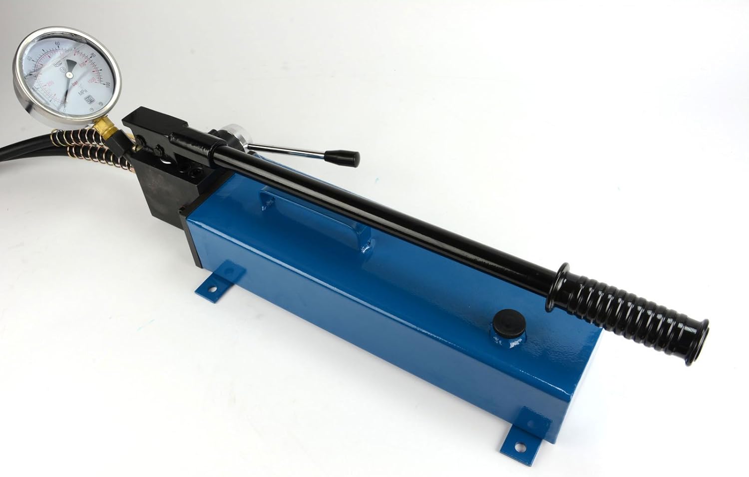 Manual Hand Hydraulic Power Pack Pump 2 Stage, Double Acting 10k psi 183 Cubic in Capacity N496