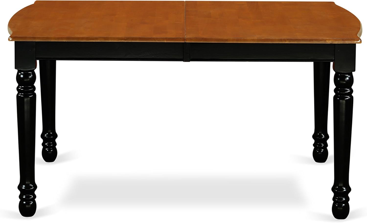 7 Piece Rectangle Wooden Dining Table with Butterfly Leaf and 6 Chairs, Black & Cherry I1680