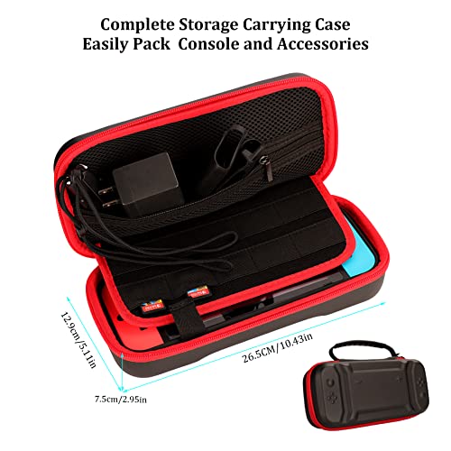 23 in 1 Carrying Case with Steering Wheels Screen Protectors Charging Dock Grips Caps I764