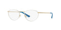 Pale Gold/White Eyeglasses N329