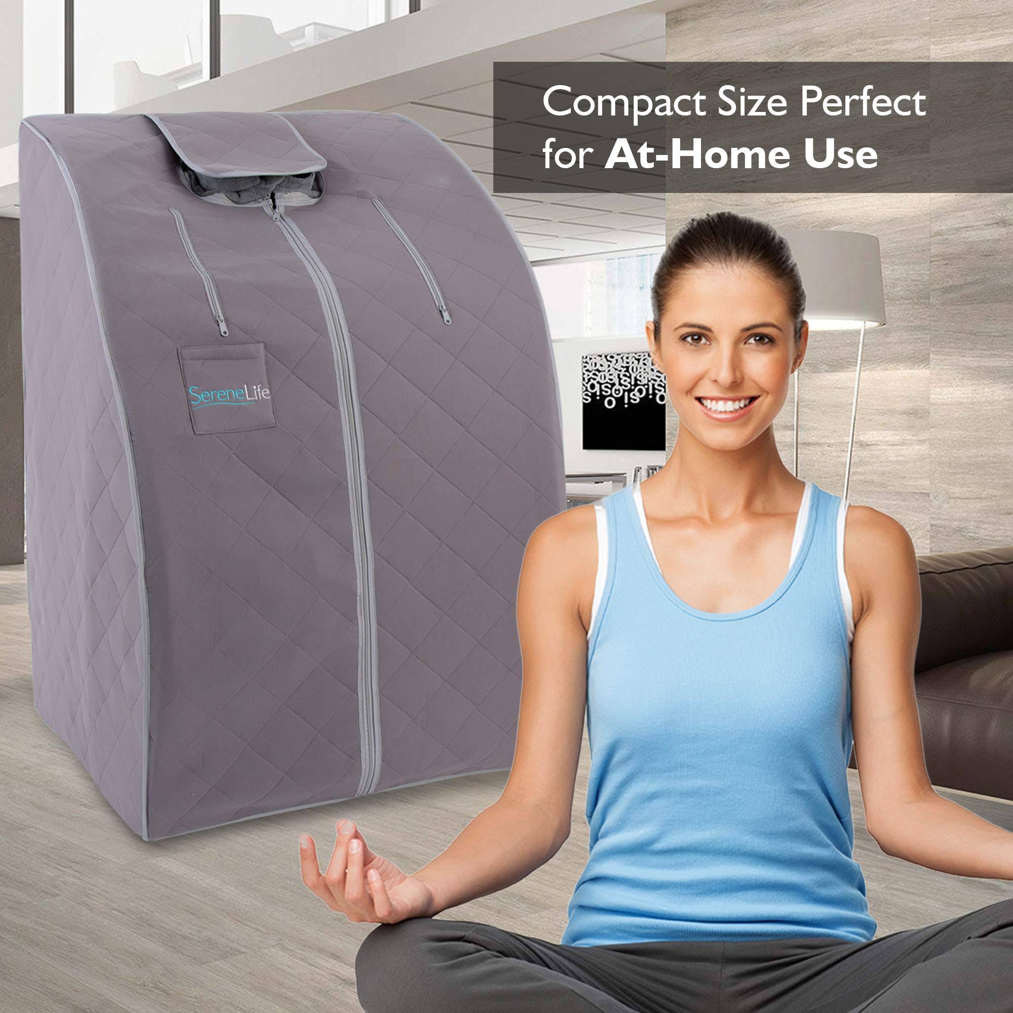 Portable Infrared Home Spa One Person Sauna with Foot Pad and Chair T523