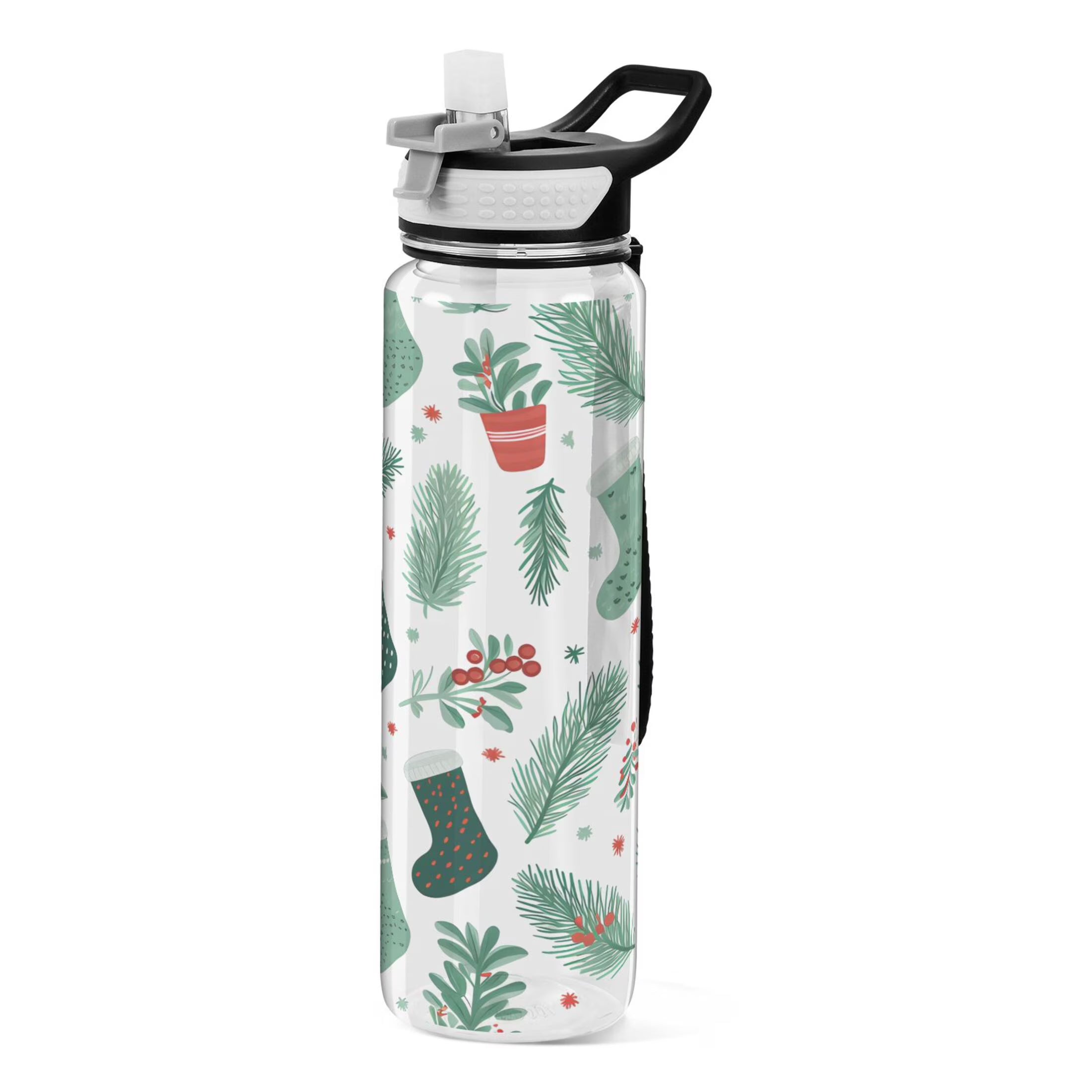 Clear 32oz Tritan Water Bottle with Straw G954611