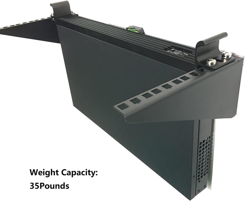 2U Light-Loading Foldable 19 Inches Cold Rolled Steel Vertical Wall Mount Rack L434695