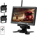 2pcs Wireless Vehicle Backup Cameras Plus 7 Monitor Parking Assistance System X3232