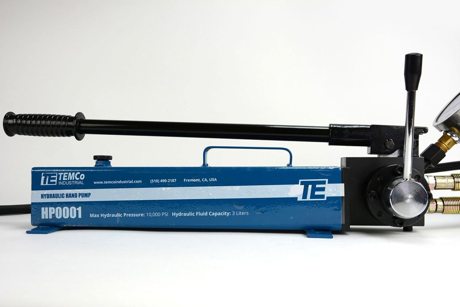 Manual Hand Hydraulic Power Pack Pump 2 Stage, Double Acting 10k psi 183 Cubic in Capacity N496